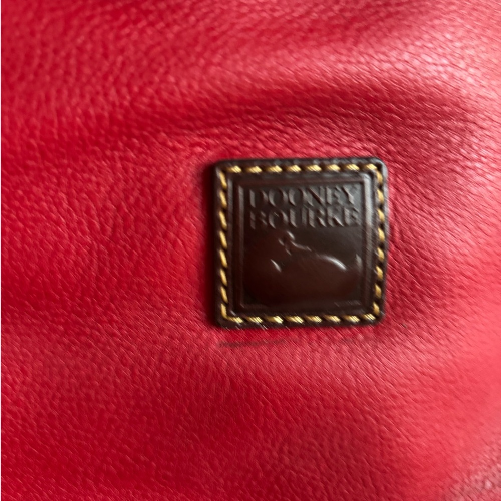 Dooney & Bourke Red and Brown Shoulder Bag - Picture 2 of 6